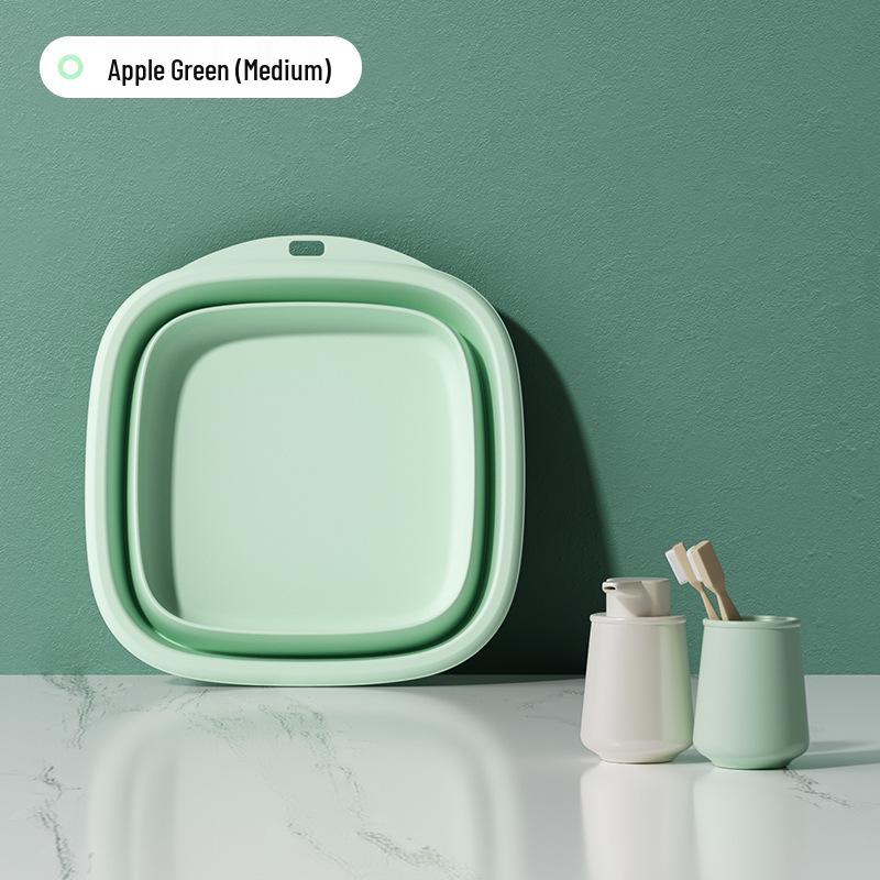 Портативная складная раковина для дома, студенческого общежития и путешествий: Большой таз для мытья ног и маленький таз для младенцев и беременных женщин.