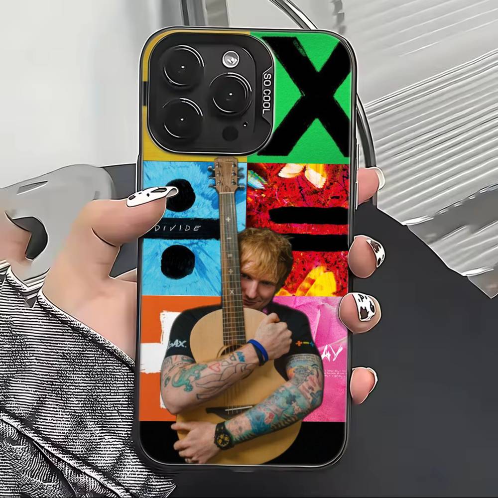 Чехол для телефона с изображением Эда Ширана для iPhone 17,16,15,14,13,12,11 Plus,Pro Max,XS, Цветной Серебристый Черный Чехол
