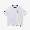 New Era M New Era ShorT Sleeve Tee Cqk 14679811 Mlb Chicago WhiTe Sox STripe T shirT WhiTe