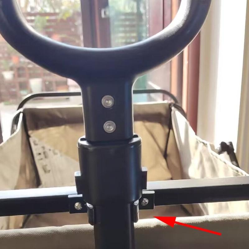 Прочная складная тележка-тачка, ручка для тяги, крепежный зажим, пластиковая запасная часть для использования на открытом воздухе, в походе, на пляже