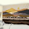 Mountain Sunrise Home Art Wall Hanging Office Living Room Tapestry Home Wall Decoration Tapestry