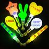 Light-Up Heart & Pentagram Glow Stick with Sound Shaker for Creative Activities