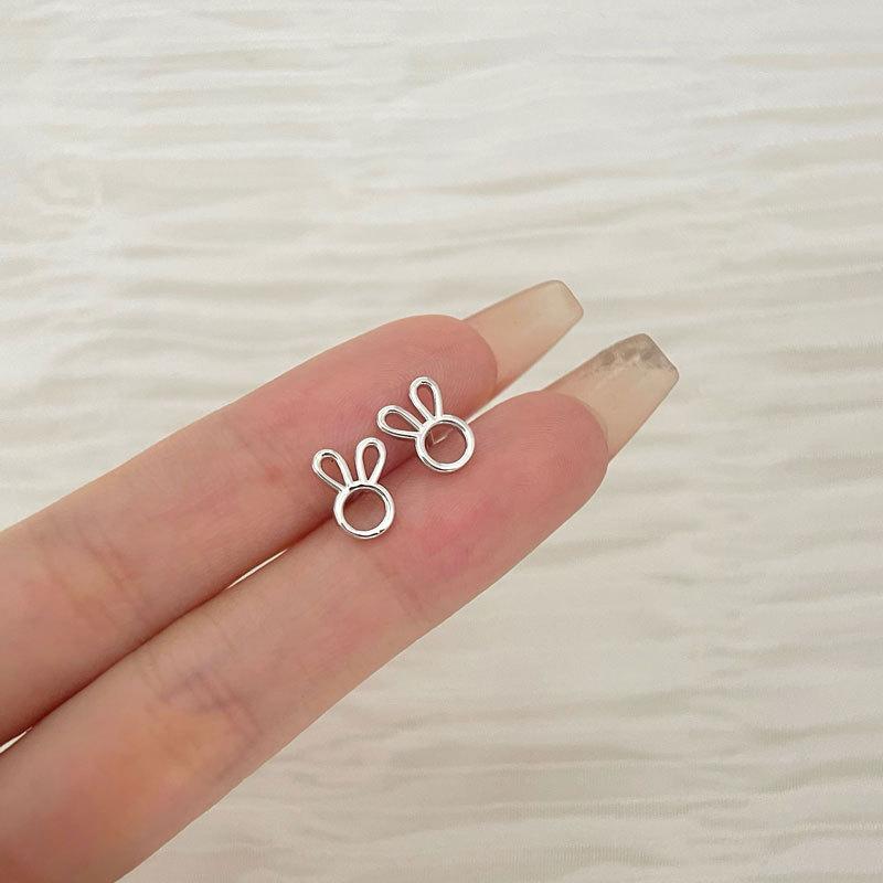 Милый полый кролик, изысканно подходящий для ежедневных поездок на работу, универсальные серьги