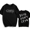 Rels B Flakk Smile T-shirt Boys Don't Cry Letter Graphic Tee-shirt Cotton Summer Casual Men/Women Shirt Streetwear Ropa De Mujer