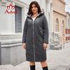 Astrid New Women's Autumn Winter Parka Plus Size Woman Clothing Long Padding Warm Hood Female Jacket Coats Split Hem Outerwears AM-10095