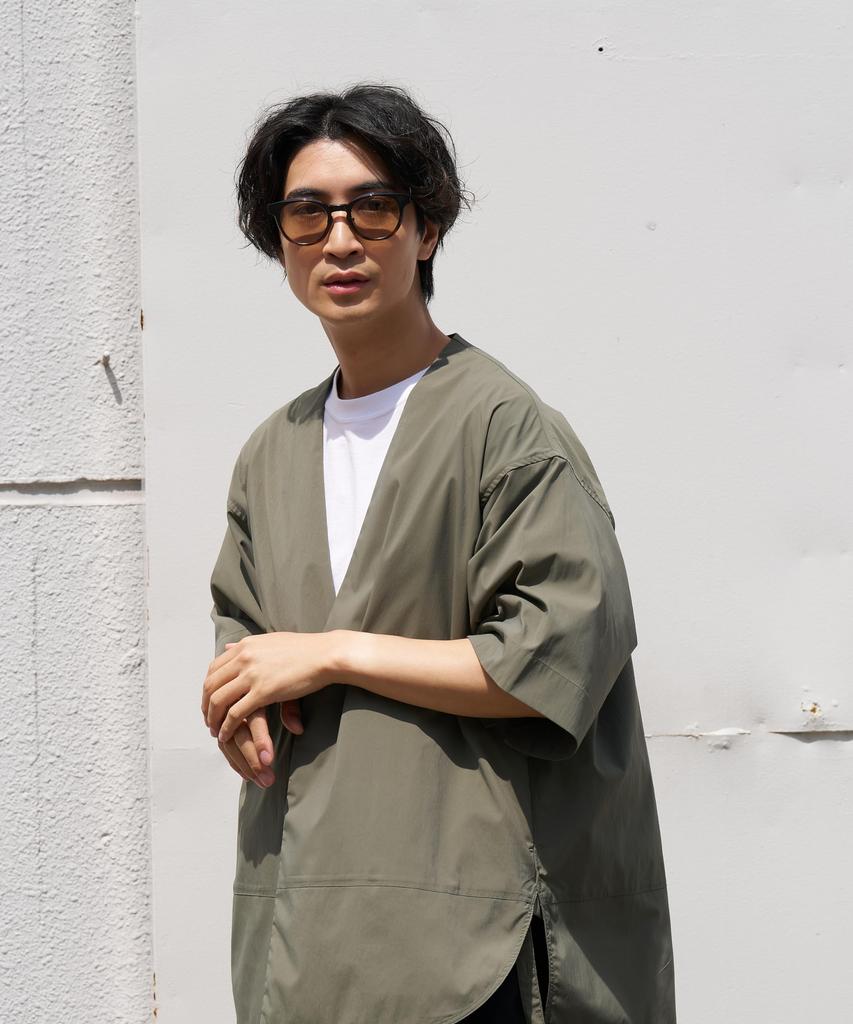 Солнцезащитные очки типа Boston REMASTER INNERLABEL модный деловой нос [Zoff] (черный (градация)) Унисекс, легкий, титановый, стильный, костюм,