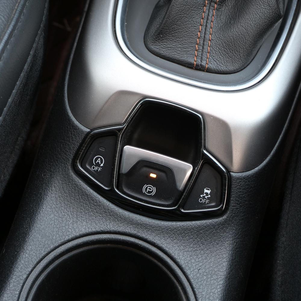 Накладка на кнопку ручного тормоза для Jeep Renegade 2014 - 2023 Compass 2017 - 2020, аксессуары для интерьера