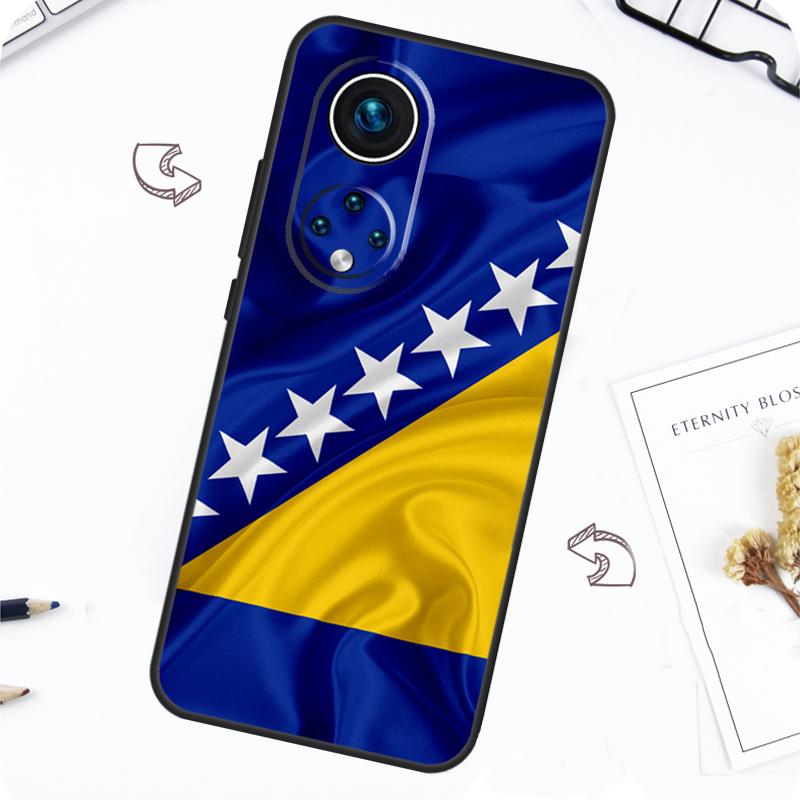 Чехол с флагом Боснии и Герцеговины для Honor Magic 7 5 6 Lite Honor 200 Pro X8b X9a X8a X8 X9 X9c X9b 50 70 90 Lite