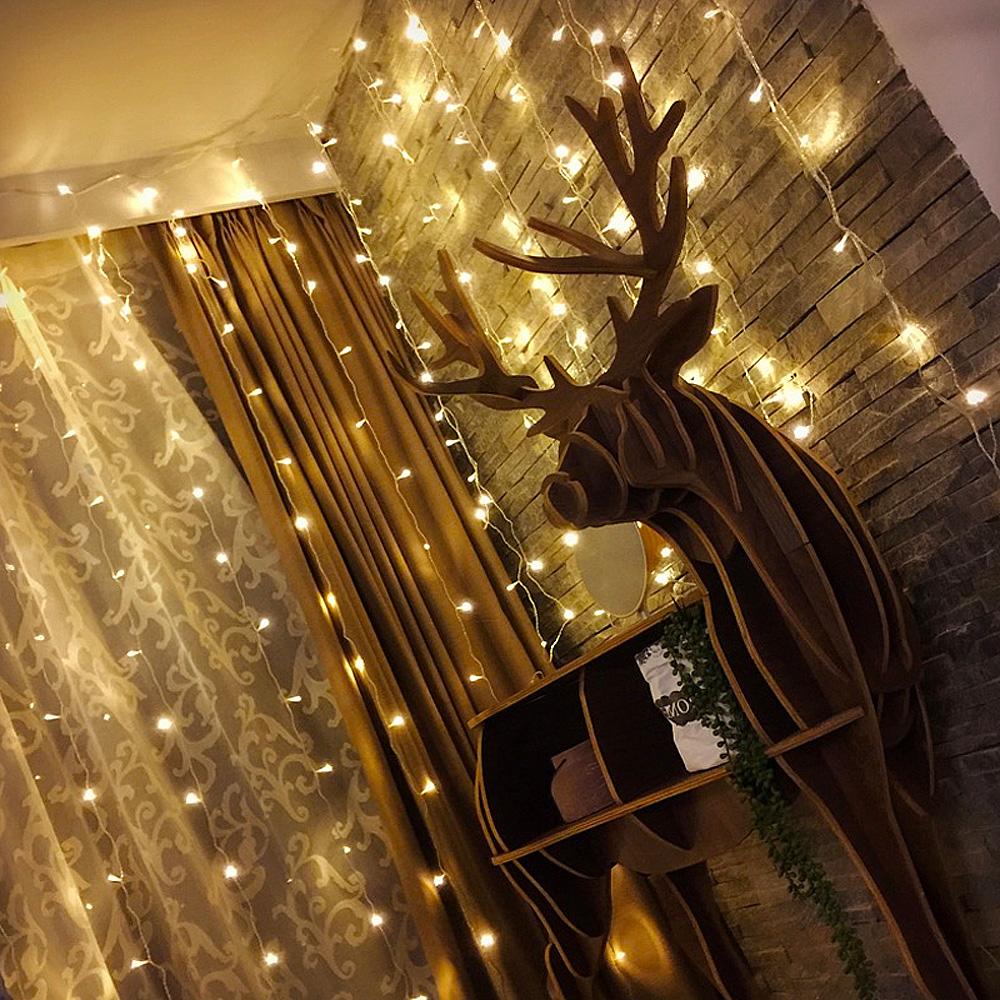 3M светодиодные занавески с сосульками, 300 светодиодов, Рождественская сказочная лампа, уличный дом для свадебной вечеринки, украшение сада