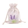 12 шт., сумки с вышивкой лаванды, пустые сумки для хранения с завязками, износостойкие, широко используемые сумки для хранения конфет и ювелирных изделий