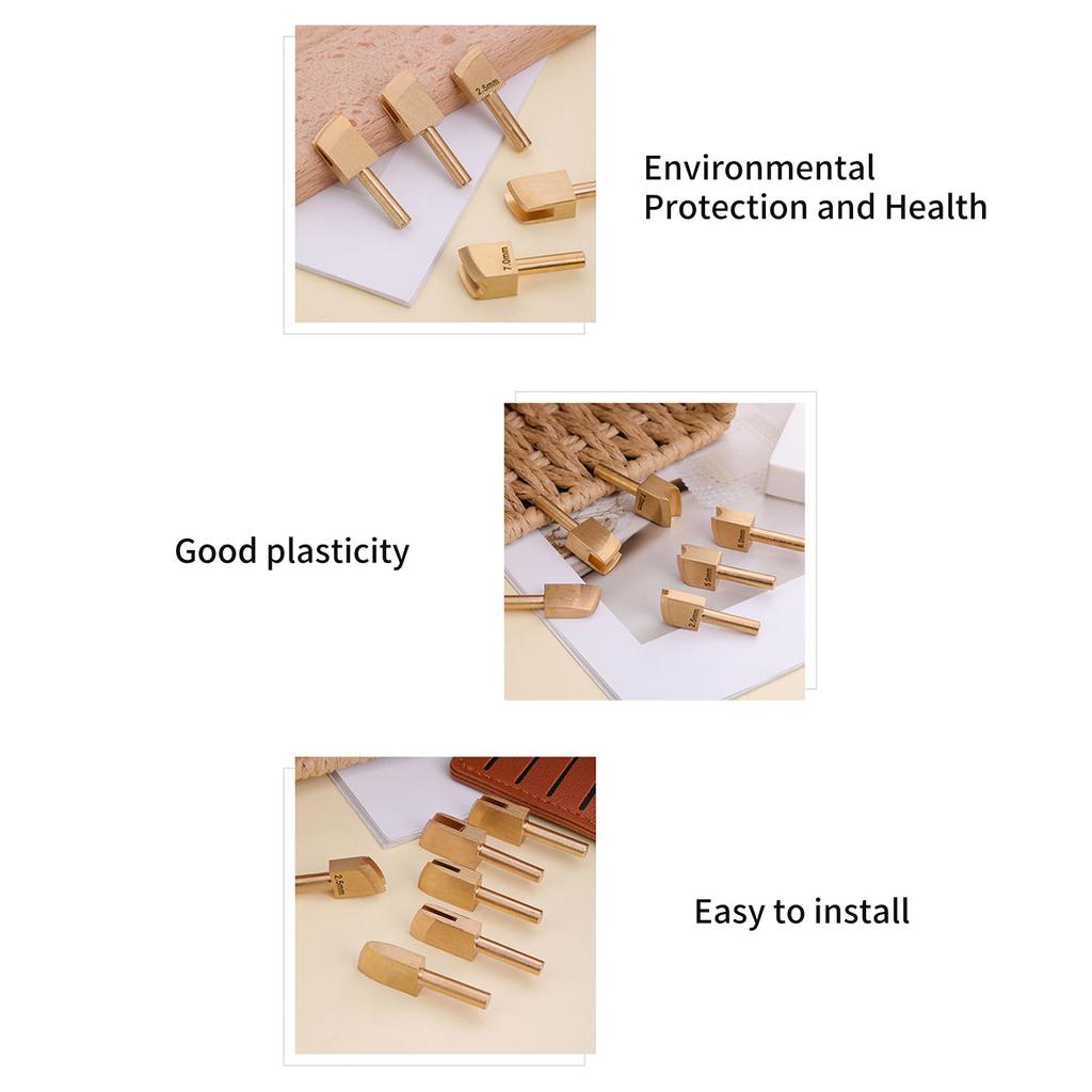 Metal Leather Edging Creaser Tool 1mm To 7mm Option Leather Craft Creasing Tool for Leather Stitching Line Pressing