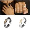 Fashionable Wishing Stone Ring Comfortable Daily Wear Open Ring Adjustable Size Fingers Band Accessories for Men