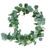 Искусственный эвкалиптовый венок озеленения растений лозы для домашнего свадебного декора сада