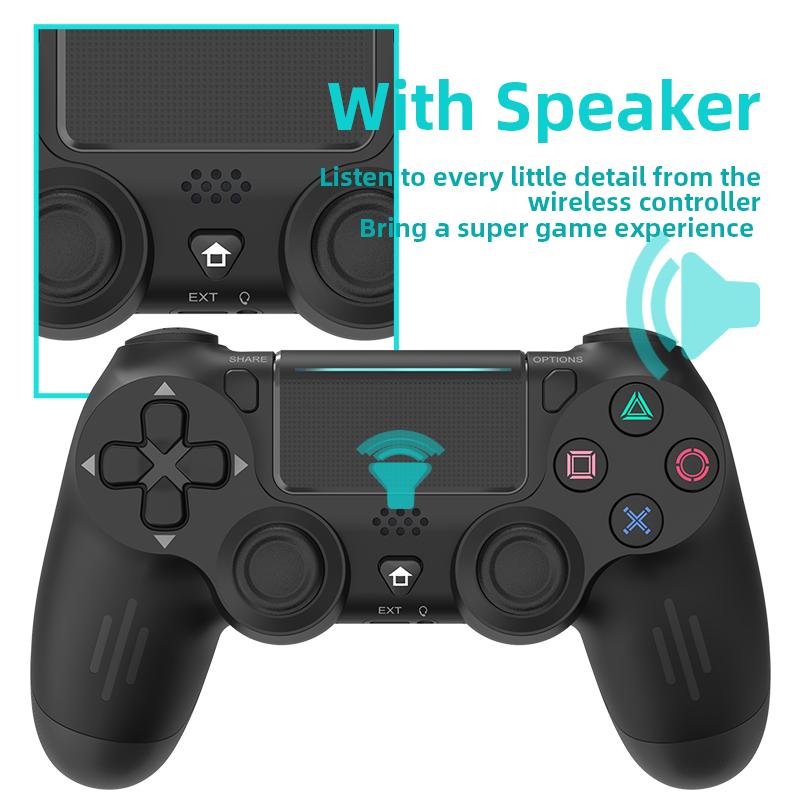 DATA FROG Беспроводной Bluetooth-контроллер для контроллера PS4, удаленный геймпад, совместимый с игровым джойстиком PS4/Slim/Pro с двойной вибрацией для ПК