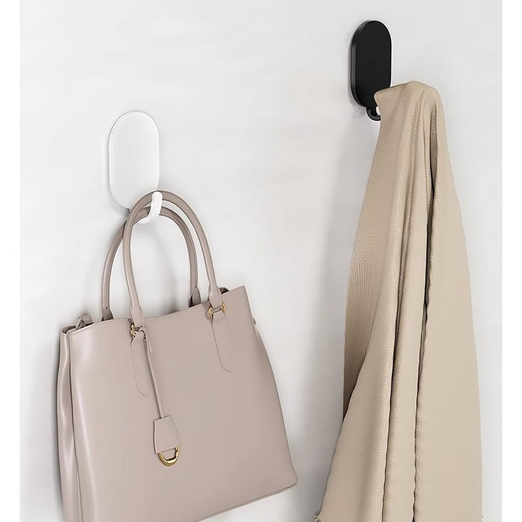 5 PCS Hook Strong Adhesive Punch Free Kitchen Bathroom Door On The Wall Behind The Non-trace Sticky Hook Bearing Stainless Steel Hook