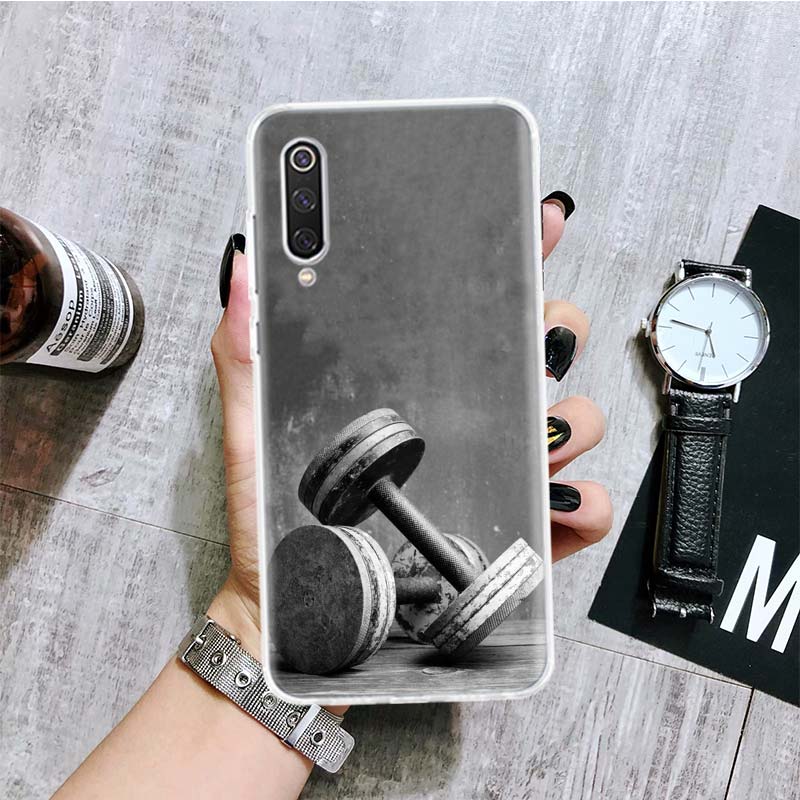 Чехол для телефона для бодибилдинга, тренажерного зала и фитнеса для Xiaomi Redmi Note 10 9 8 11 Pro 11T 11S 10S 9S 9A 9C 9T 8T 8A 7 7A 5 с художественным рисунком