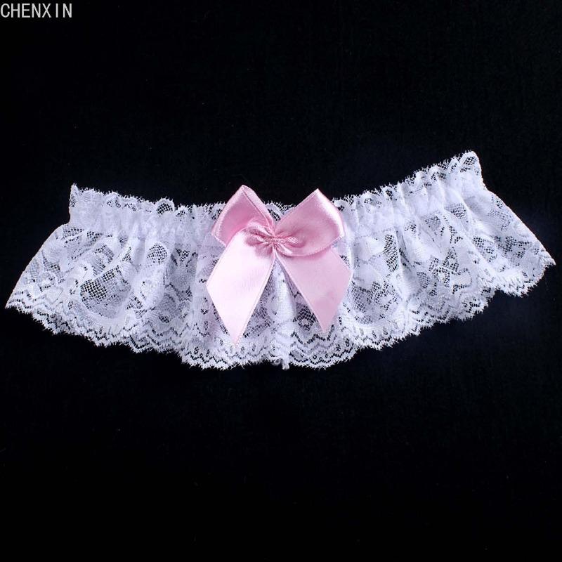 Wedding Garter Lace Floral Sexy Leg Garter Belt White Bowknot Bridal Lingerie Lace Leg Ring Loop Party Cosplay Suspender