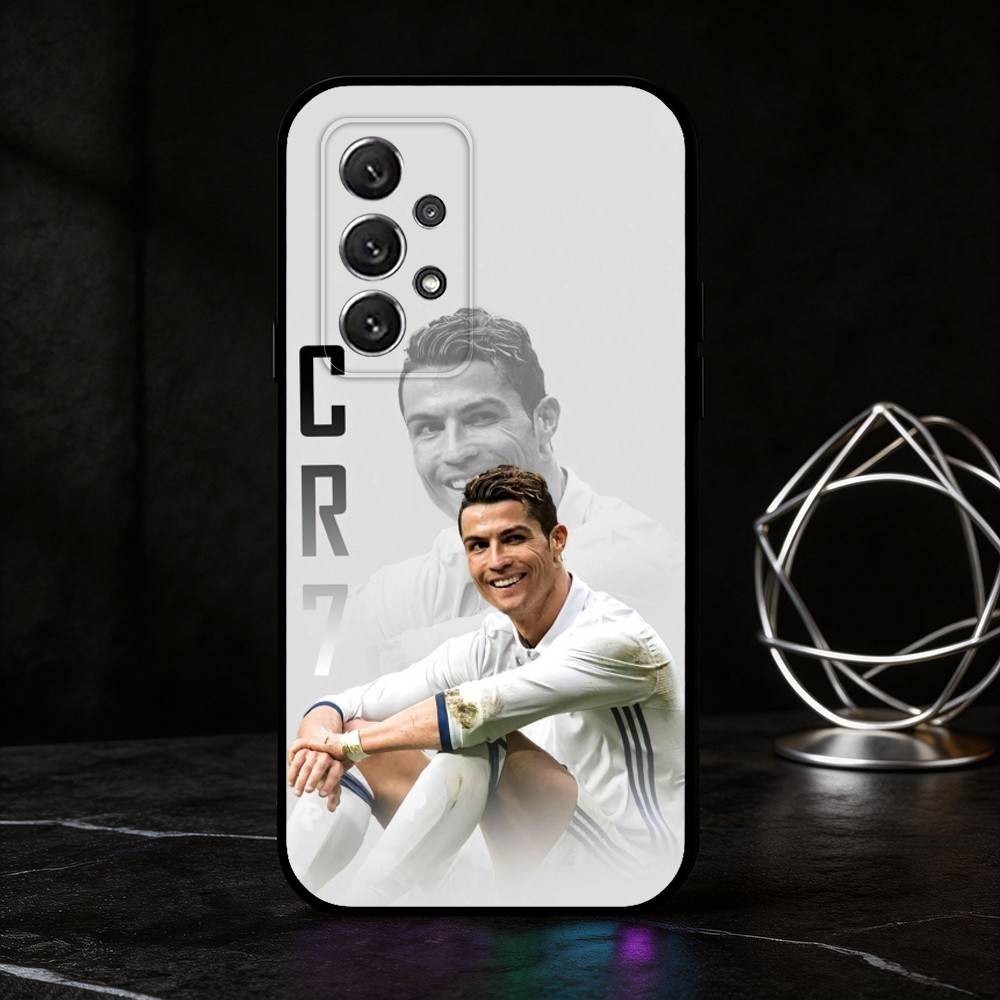 G-Global idol C-CR7 Чехол для телефона Samsung S25,24,21,22,23,30,Ultra,20,Plus,Fe,Lite,Note Мягкий черный чехол