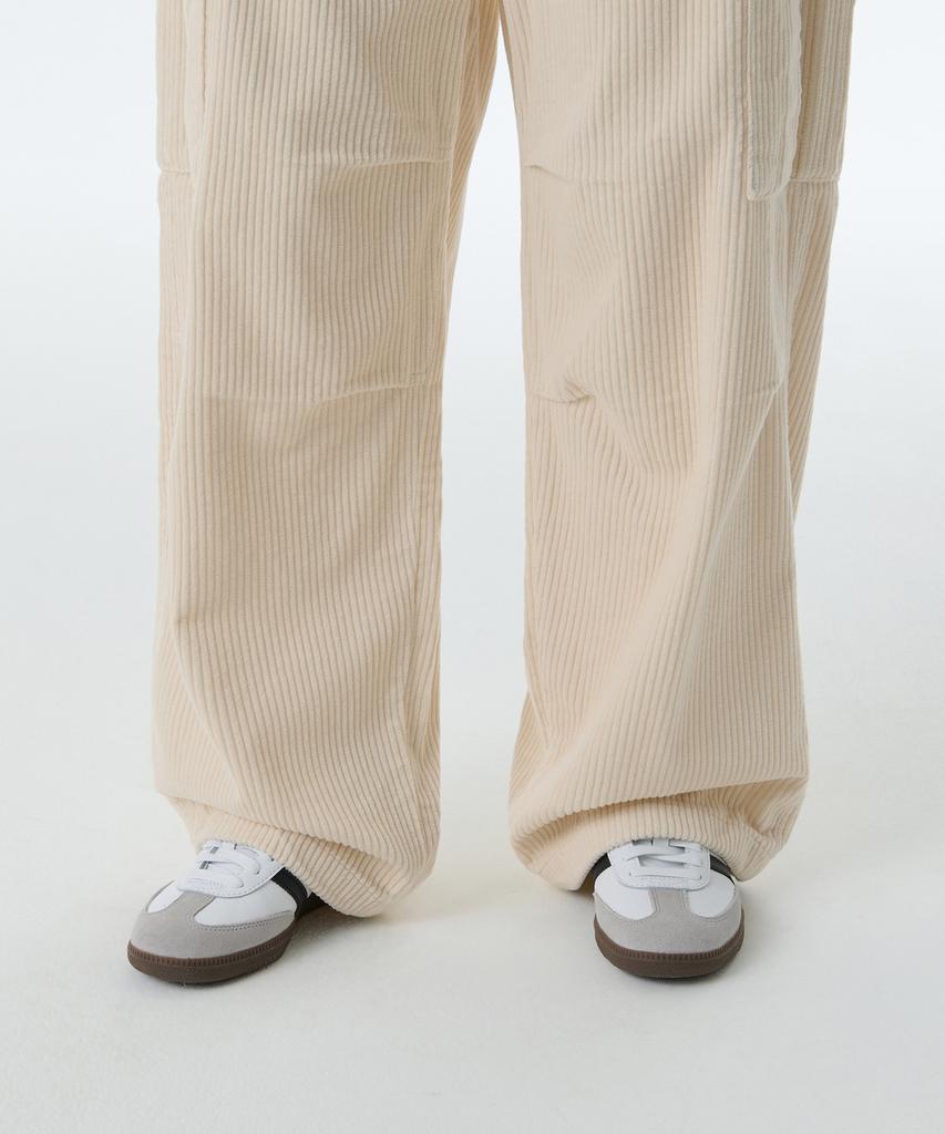 MUSINSA STANDARD WOMAN Women'S Corduroy Wide Cargo Pants [Cream]