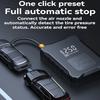 Portable Car Air Pump Wireless Smart LCD Display Air Compressor with LED Light Rechargeable Quick Inflating Tire Inflation Pump