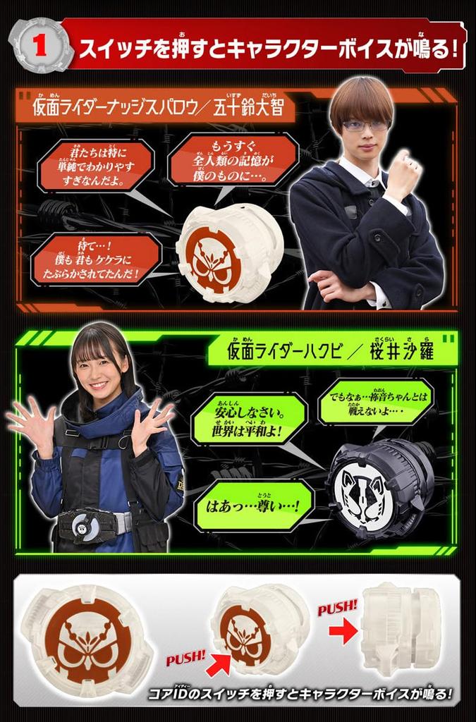 Набор идентификаторов звукового ядра DX Kamen Rider 04