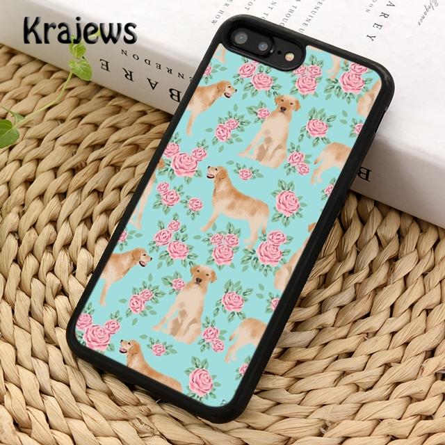 Чехол для телефона Krajews Cartoon Golden Retriever Dog для iPhone 14 5 SE 6s 7 8 plus XR XS 11 12 13 pro max Samsung S21 S22 Plus