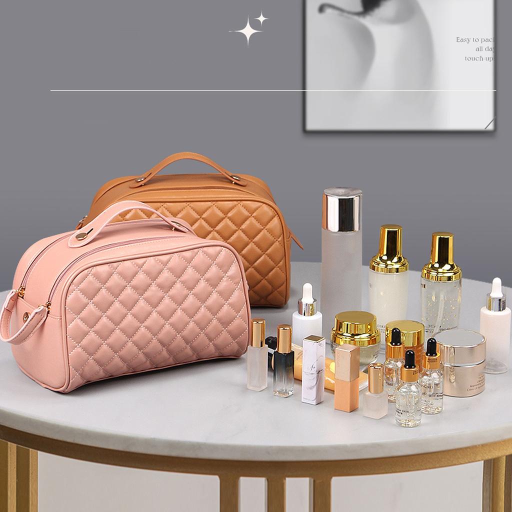 Большая вместимость дорожных косметичек, переносные косметички из искусственной кожи, многофункциональная сумка для хранения для женщин и девочек