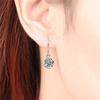 925 Sterling Silver Zircon Flower Drop Earring For Women Girls Wedding Elegant Trendy Jewelry Pendientes Eh245