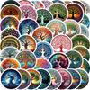 50Pcs Cartoon Life Tree Graffiti Stickers Guitar Notebook Luggage DIY Waterproof Stickers