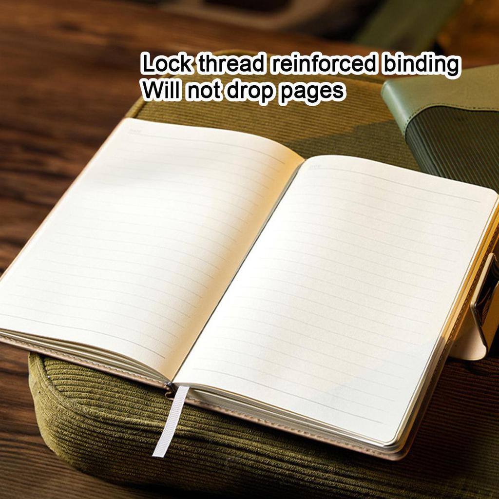 Блокнот формата А5 из плотной кожи, деловой блокнот с пряжкой, книга записей встреч, журнал путешествий, студенческий дневник, книга выписок, 100 листов, 200 страниц