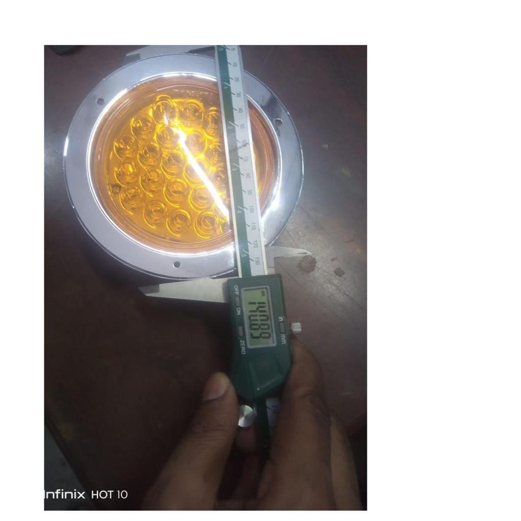 2 шт. 4-дюймовые круглые белые светодиодные фонари заднего хода с резиновым уплотнителем для грузовиков, прицепов, домов на колесах, лодок – 12 В