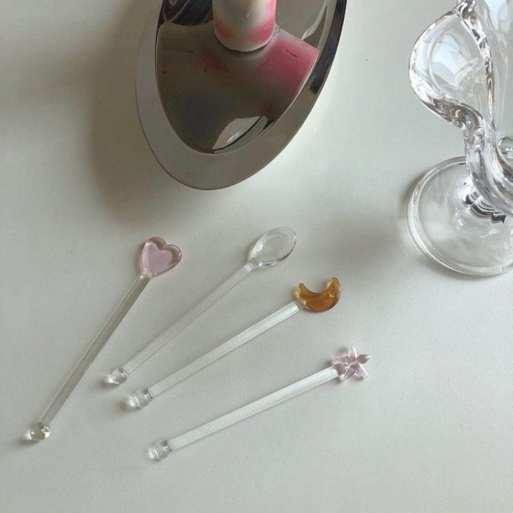 Easy To Use For Family Gatherings High Texture Spoon Stick Stir Bar Swizzle Sticks Dessert Stick