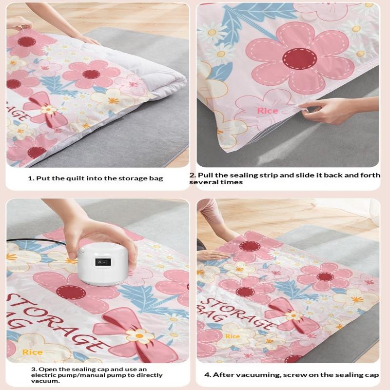 Вакуумный пакет для хранения, Экономичные пакеты, Компрессионные для одеял и покрывал, С герметичным замком, Одежда, Организатор для путешествий