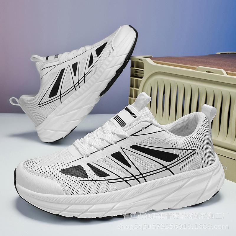 Popular men's sneakers, last big head shoes, refreshing and breathable outdoor running shoes