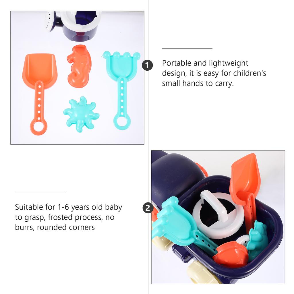 1 Set Kids Beach Toys Odorless Cute Safe Sand Playing Toy Sand Toy Kit Beach Toy Kit for Toddlers