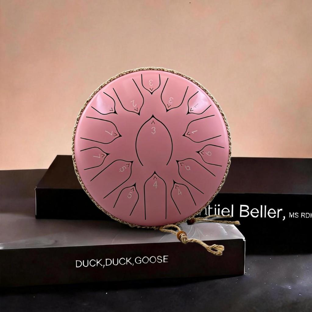 13-дюймовый стальной язычковый барабан «Лотос» на санскрите - Инструмент с неземным звучанием