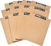 AmazonBasics Hardboard for Office Brown Clipboards, Writing, 12-Pack,