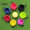 Golf Bag Hanging Ball Holder Silicone Cover with Carabiner, Portable Standard Holder, Scratch-resistant Carrier Protective Sleeve, Accessories,