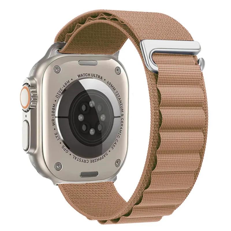 Ремешок Alpine Loop для Apple Watch Ultra 3 Ремешок 49 мм 11 10 9 8 7 46 мм 42 мм 45 мм 41 мм Нейлоновый Спортивный Браслет iWatch 6 5 SE 44 мм Ремень
