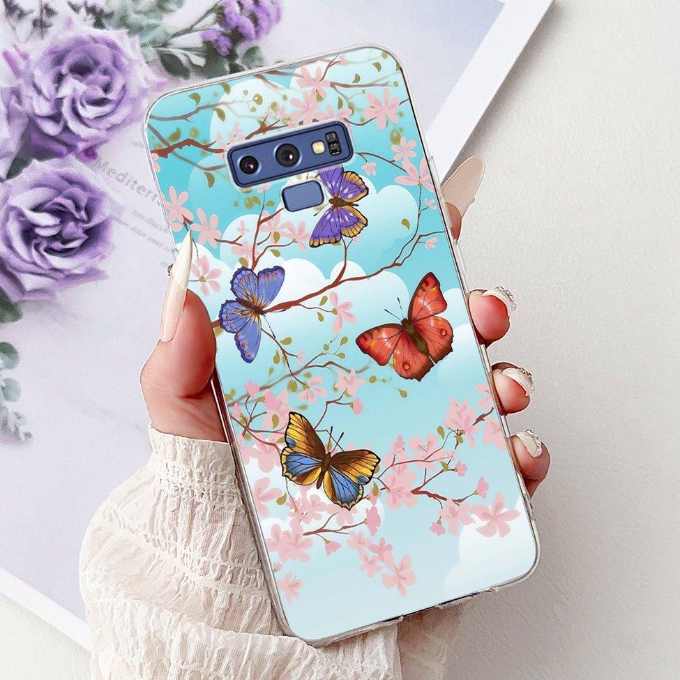 Прозрачный чехол для Samsung Note9 Милый Кот Модный Роскошный Расписной Мягкий Чехол для Телефона для Samsung Galaxy Note 9 Case SM-N9600 SM-N960F