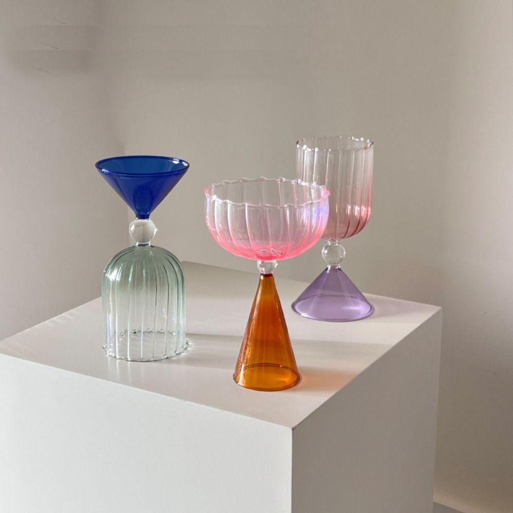 Creative Ice Cream Cup Glass Wine Cup Goblet Dessert Cup Bar