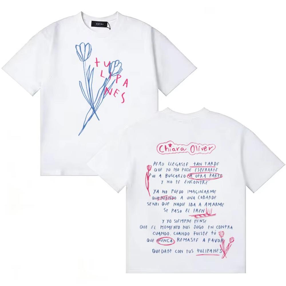 Singer Chiara Oliver Album Tour T Shirt Unisex Women Trendy YK Tshirts Casual Cotton Cozy Retro Oversized Pop T Shirts Streetwear