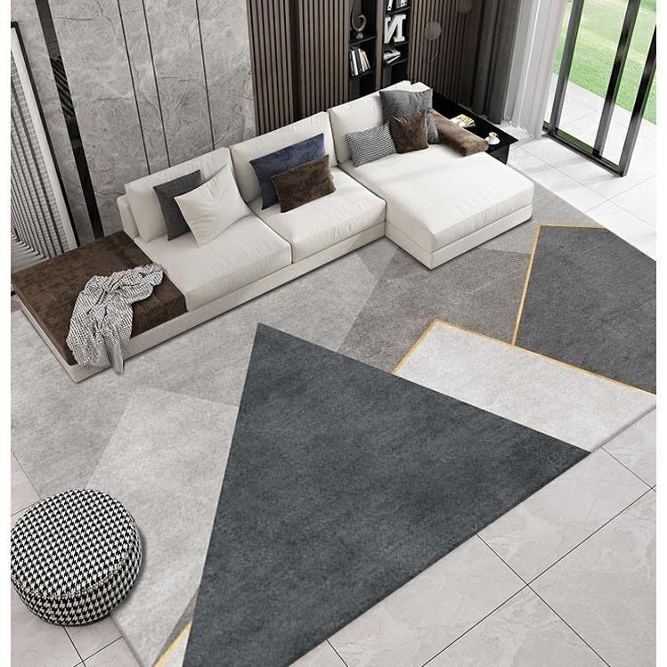 Геометрический узор, Прочный и мягкий коврик большой площади для спальни, гостиной, декоративный коврик для пола для помещений/улицы различных размеров