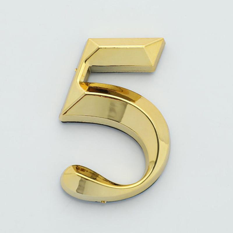 1шт золотой адрес двери номерной знак двери от 0 до 9 3D уличная номерная табличка бирка наклейка цифра номер отеля