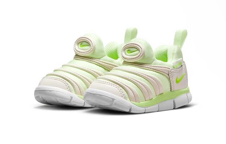 Nike Динамо Фри Гусеница Нескользящие Износостойкие Низкие Детские Кроссовки Зеленые Для Младенцев И Малышей 343938-704