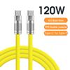 120 Вт 6A сверхбыстрая зарядка USB C жидкий силиконовый кабель для iPhone 14 15 Samsung Xiaomi быстрое зарядное устройство Type-C кабель для передачи данных