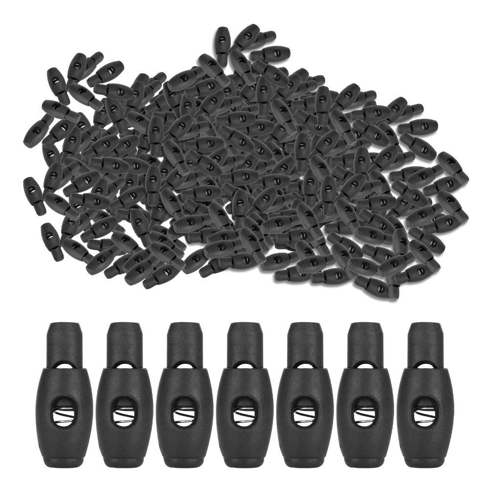 100pcs Single Hole Cord Locks Nylon Rope Buckle Versatile Spring Stopper Outdoors