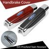 Car Hand Brake Carbon Parking Brake Handbrake Grips Protection Cover Car Interior For Ford Focus 3 4 MK3 Kuga Escape Mustang E  yh50