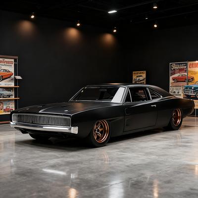 1:32 Зарядное устройство Widebody 1968 года Литой металлический автомобиль Игрушечные автомобили Модель автомобиля Масштабная модель автомобиля Для детей