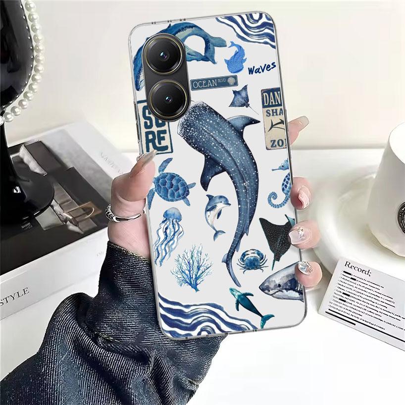 Морская звезда Черепаха Акула Для Xiaomi Poco X7 X6 X5 F7 Ultra F6 F5 Pro Чехол Для Телефона X4 Nfc F4 Gt F3 M6 M5S M5 M4 M3 Fundas Co